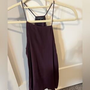 Acrobat purple silk tank size xs